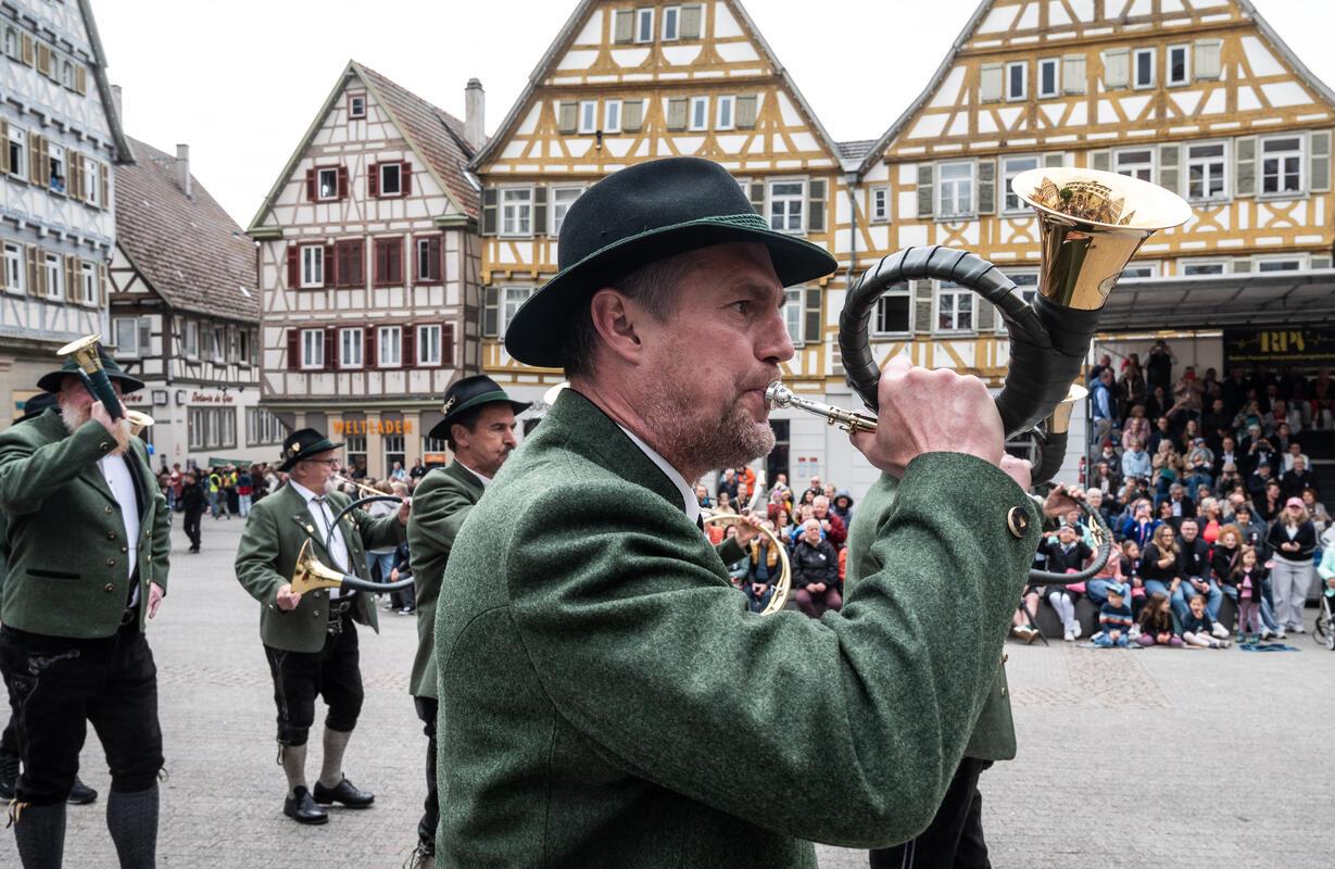 Festumzug Musiktage Stadtkapelle Herrenberg 5 / 2026 Foto: Schmidt