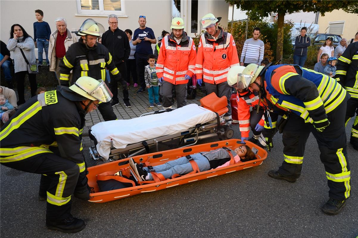 Feuerwehrübung Bondorf  10 / 2019 Foto: Schmidt