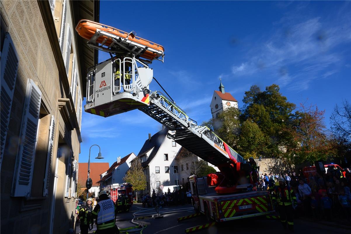 Feuerwehrübung Bondorf  10 / 2019 Foto: Schmidt