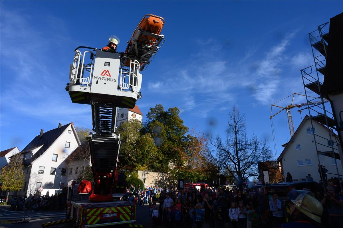 Feuerwehrübung Bondorf  10 / 2019 Foto: Schmidt