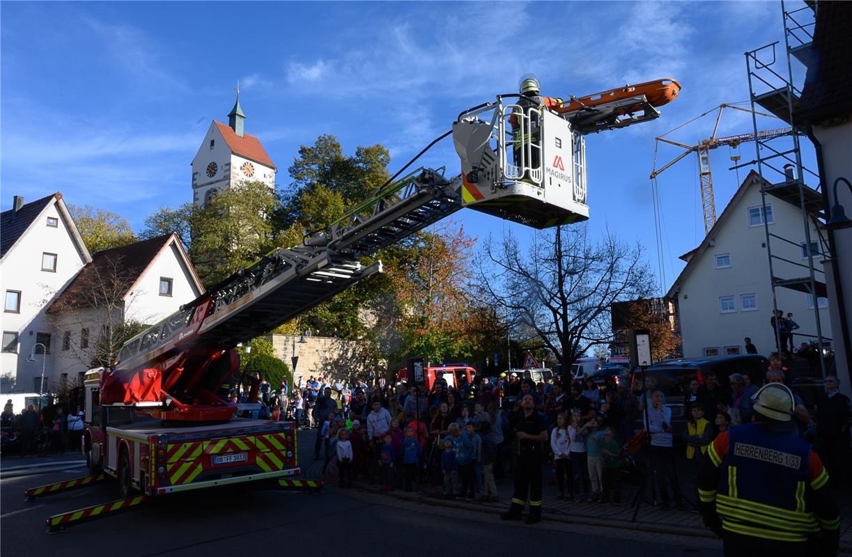 Feuerwehrübung Bondorf  10 / 2019 Foto: Schmidt