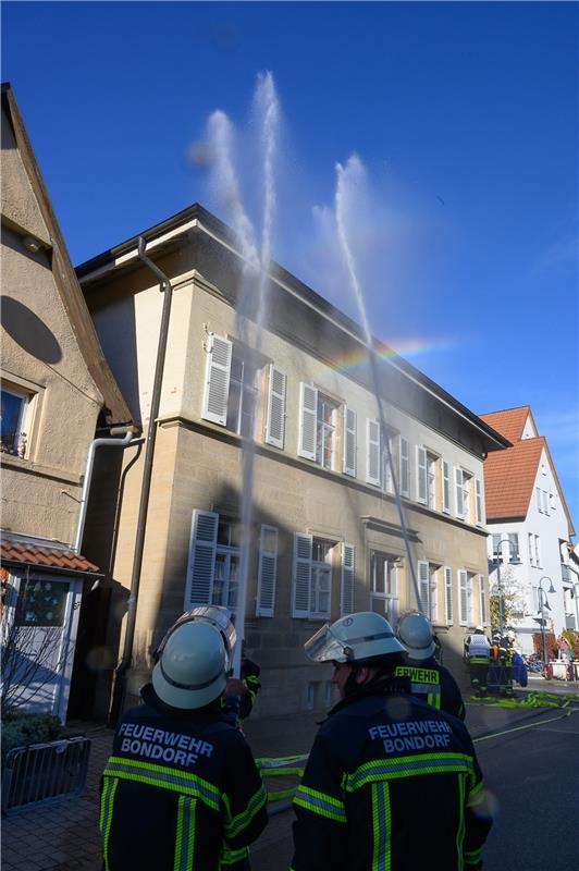 Feuerwehrübung Bondorf  10 / 2019 Foto: Schmidt