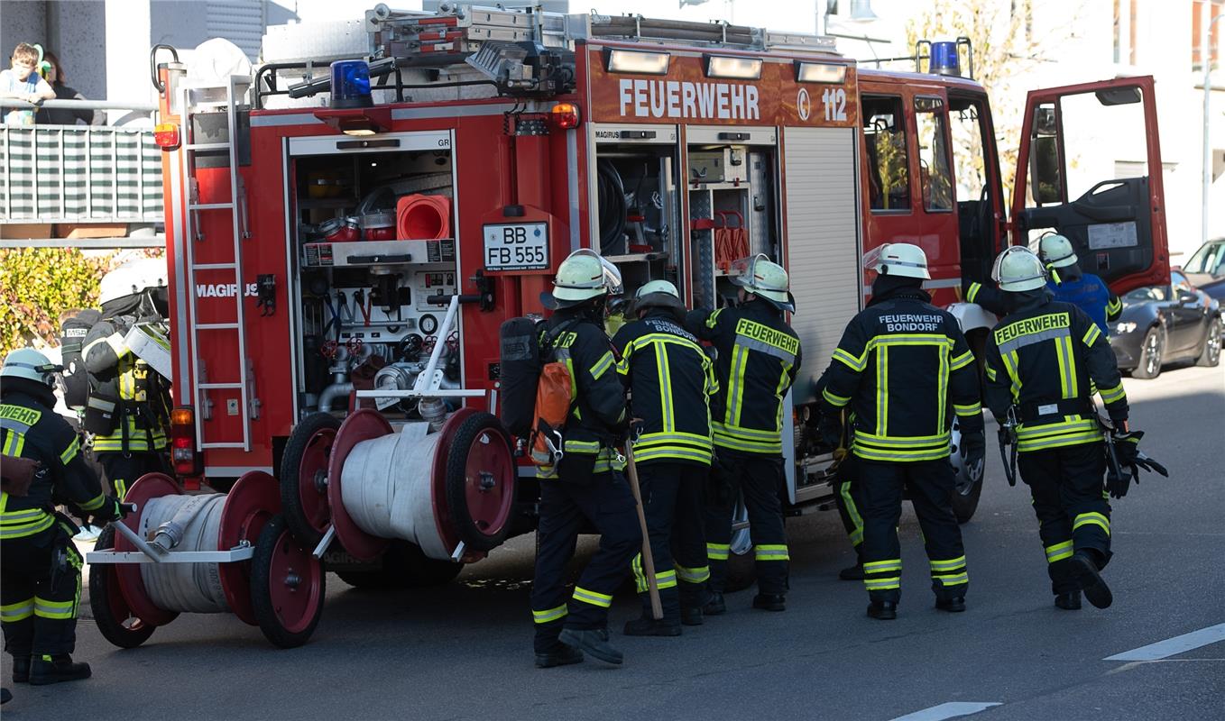Feuerwehrübung Bondorf  10 / 2019 Foto: Schmidt