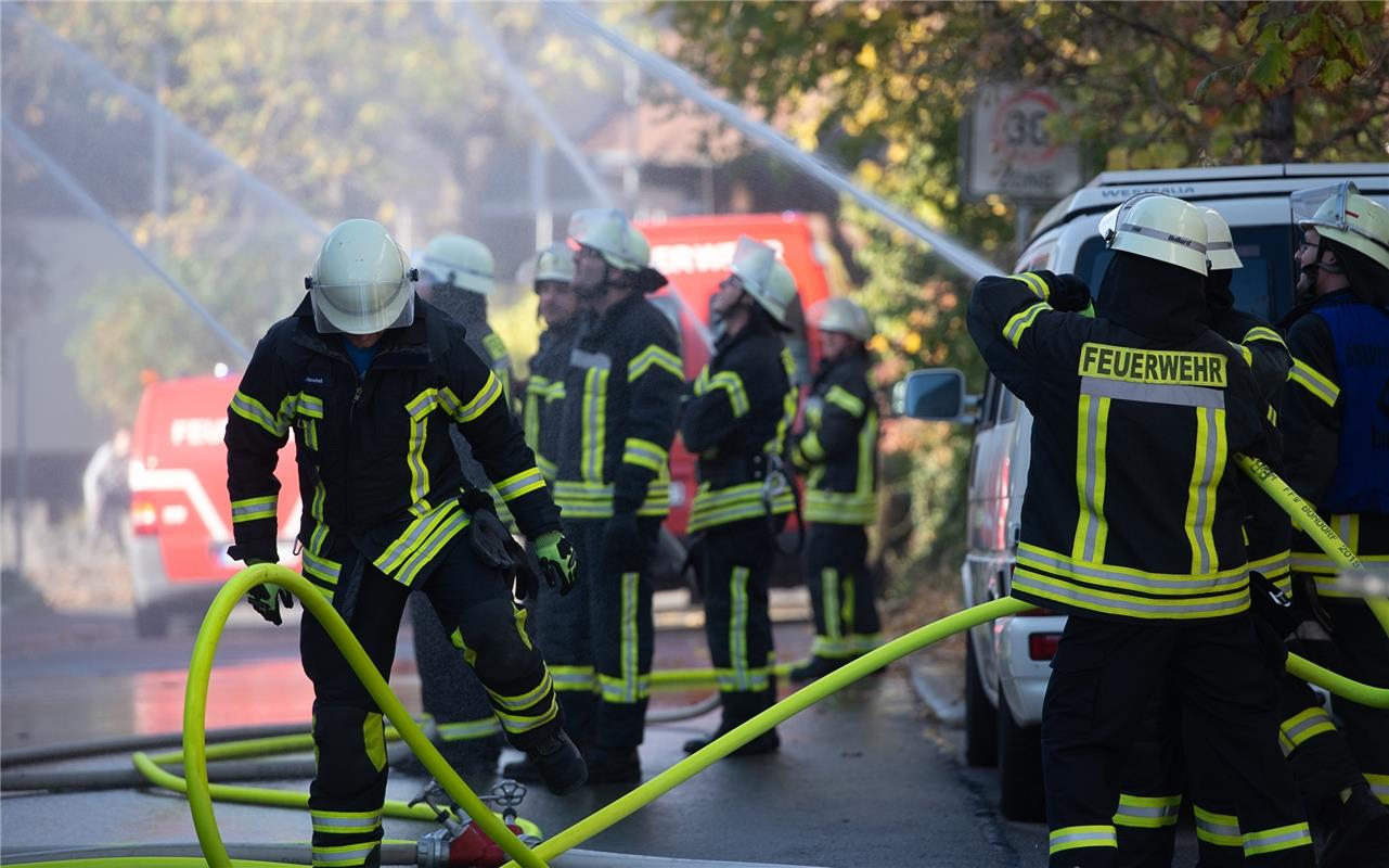 Feuerwehrübung Bondorf  10 / 2019 Foto: Schmidt