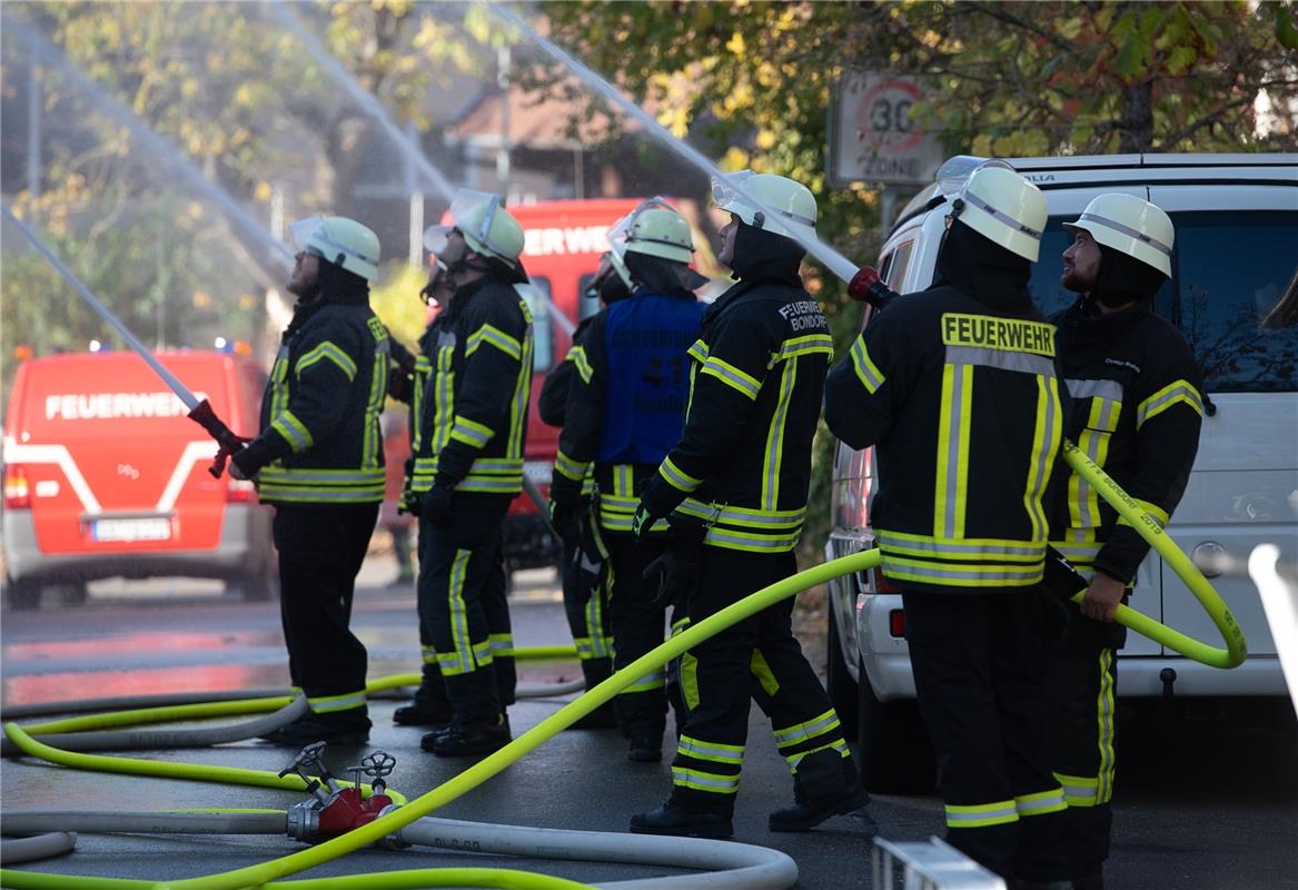 Feuerwehrübung Bondorf  10 / 2019 Foto: Schmidt