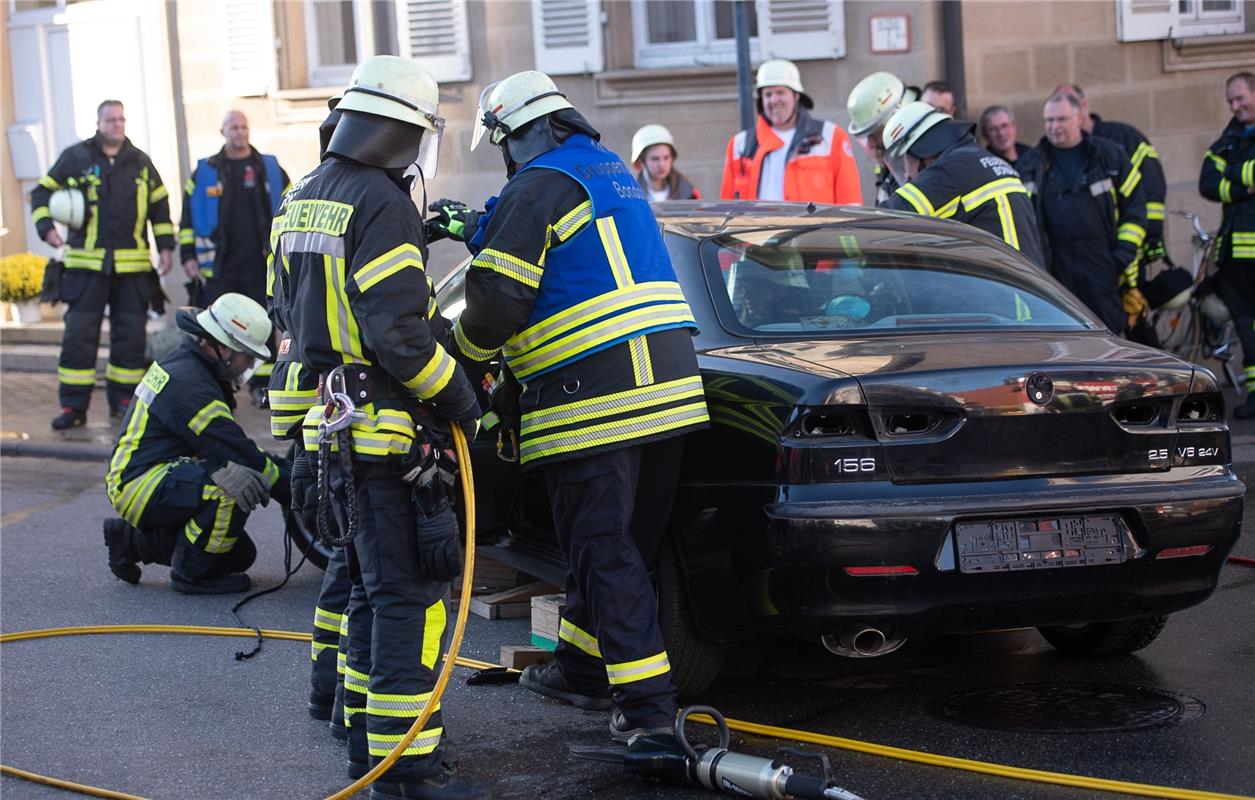 Feuerwehrübung Bondorf  10 / 2019 Foto: Schmidt