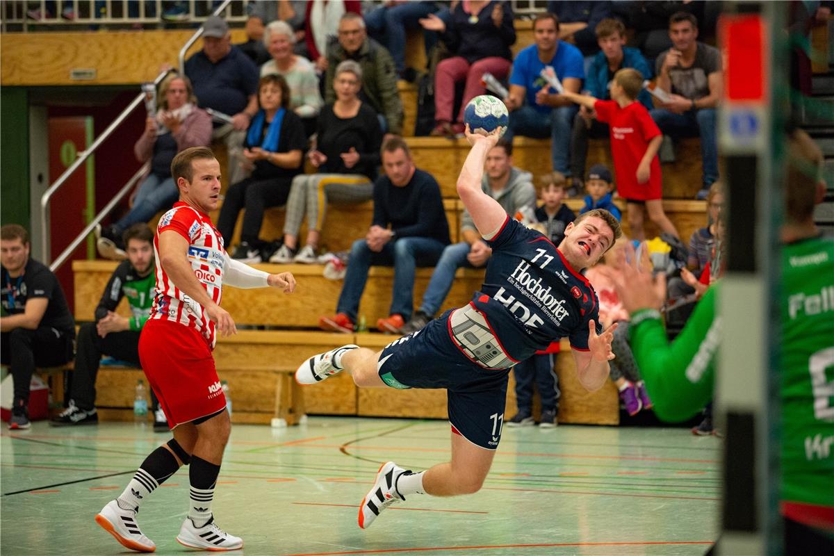 Finn Boehm (SG H2Ku Herrenberg #11) / SG H2Ku Herrenberg - SV Fellbach, Handball...