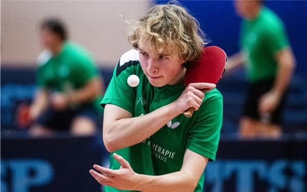 Finn Hiemann spielte am vorderen Paarkreuz stark auf. GB-Foto: Schmidt