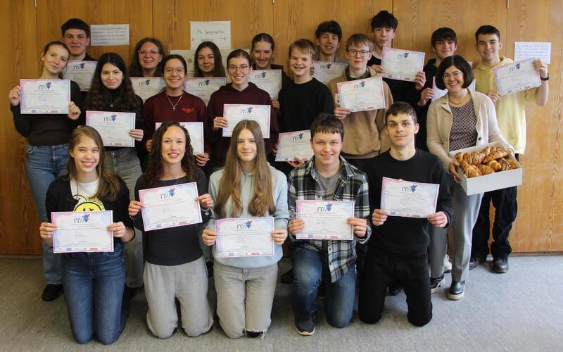 Französischkurs 10a/c belegt den ersten Platz in Baden-Württemberg