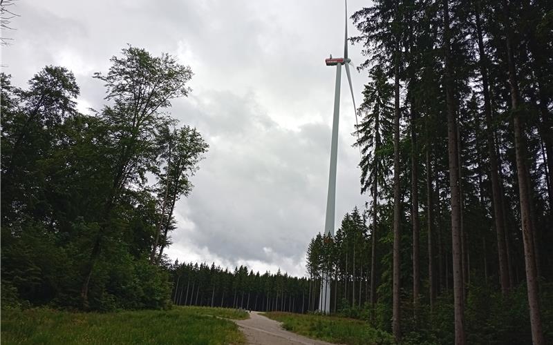 Fünf Windräder stehen im Windpark Junge Donau in Immendingen. GB-Fotos: Buck
