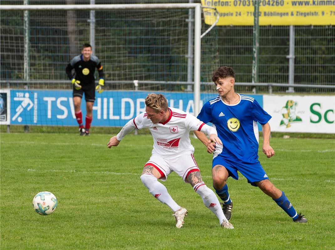 Fußball Hildrizhausen gegen Unterjettingen 9 / 2020 Foto: Schmidt  Sven Keck ( w...