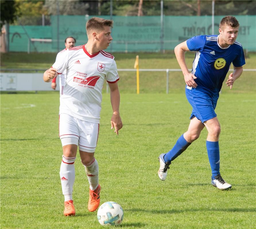 Fußball Hildrizhausen gegen Unterjettingen 9 / 2020 Foto: Schmidt