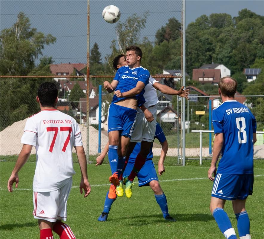 Fußball Rohrau gegen Fortuna Böblingen 8 / 2019 Foto: Schmidt