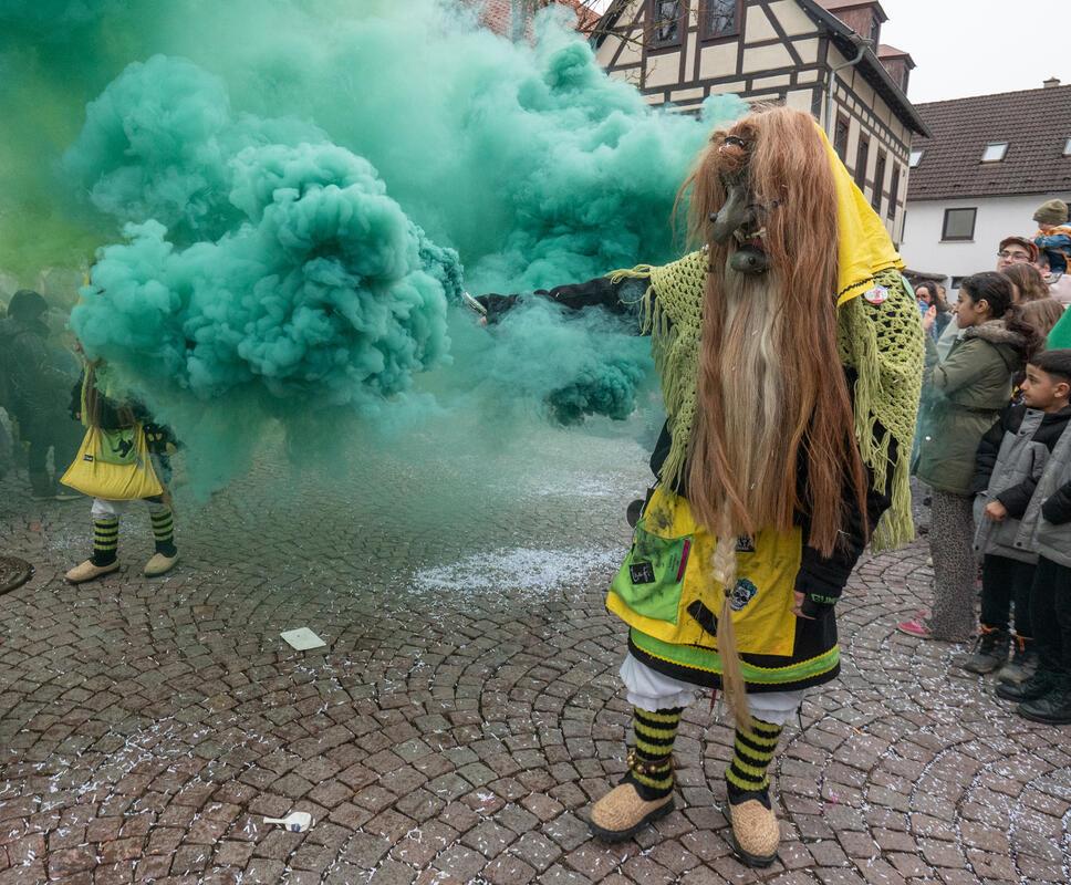 Gärtringen, Ortsmitte, Fasnetsumzug, GB-Foto: Vecsey