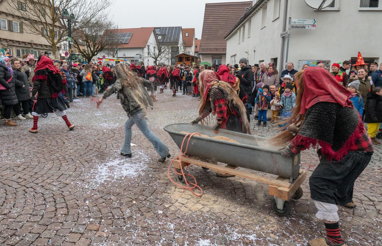 Gärtringen, Ortsmitte, Fasnetsumzug, GB-Foto: Vecsey