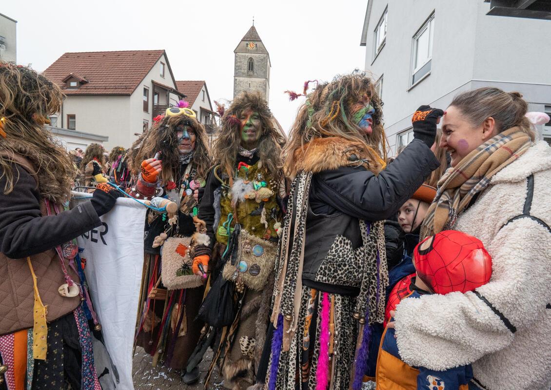 Gärtringen, Ortsmitte, Fasnetsumzug, GB-Foto: Vecsey