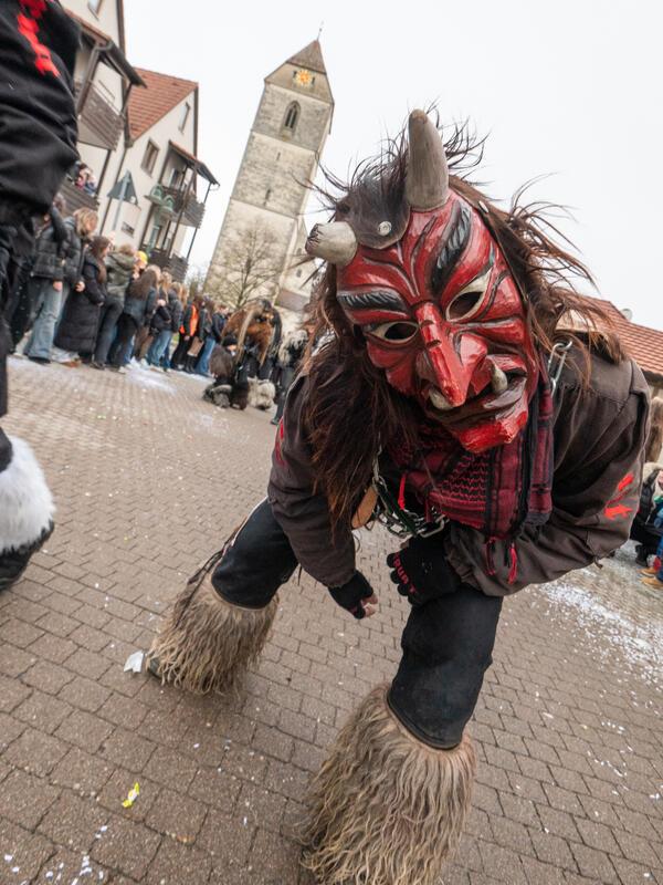 Gärtringen, Ortsmitte, Fasnetsumzug, GB-Foto: Vecsey