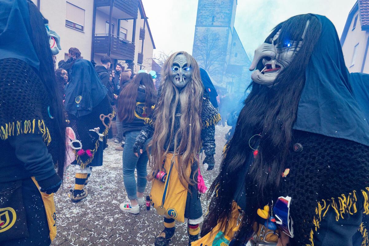 Gärtringen, Ortsmitte, Fasnetsumzug, GB-Foto: Vecsey