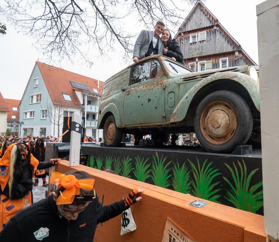 Gärtringen, Ortsmitte, Fasnetsumzug, GB-Foto: Vecsey