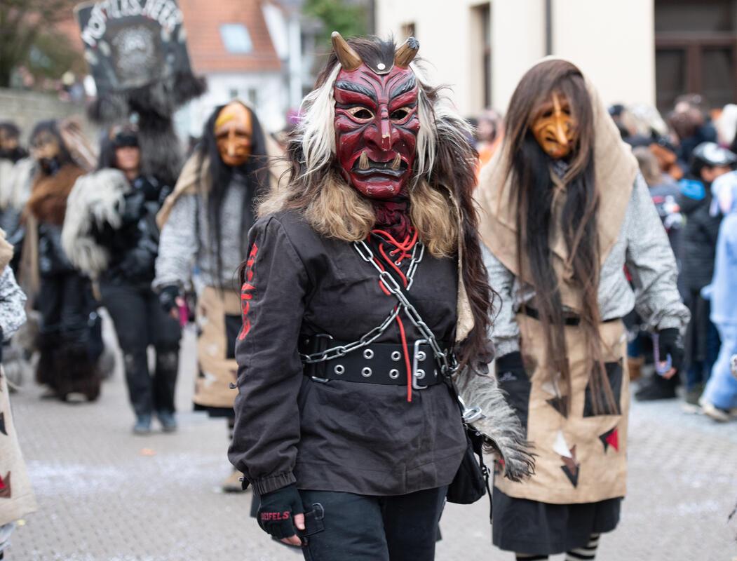 Gärtringen, Ortsmitte, Fasnetsumzug, GB-Foto: Vecsey