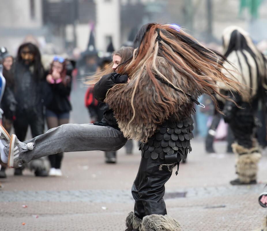 Gärtringen, Ortsmitte, Fasnetsumzug, GB-Foto: Vecsey