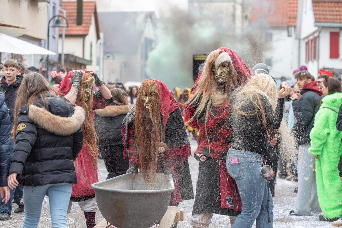 Gärtringen, Ortsmitte, Fasnetsumzug, GB-Foto: Vecsey