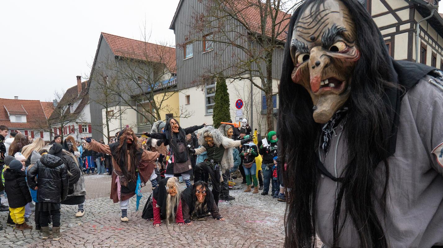 Gärtringen, Ortsmitte, Fasnetsumzug, GB-Foto: Vecsey