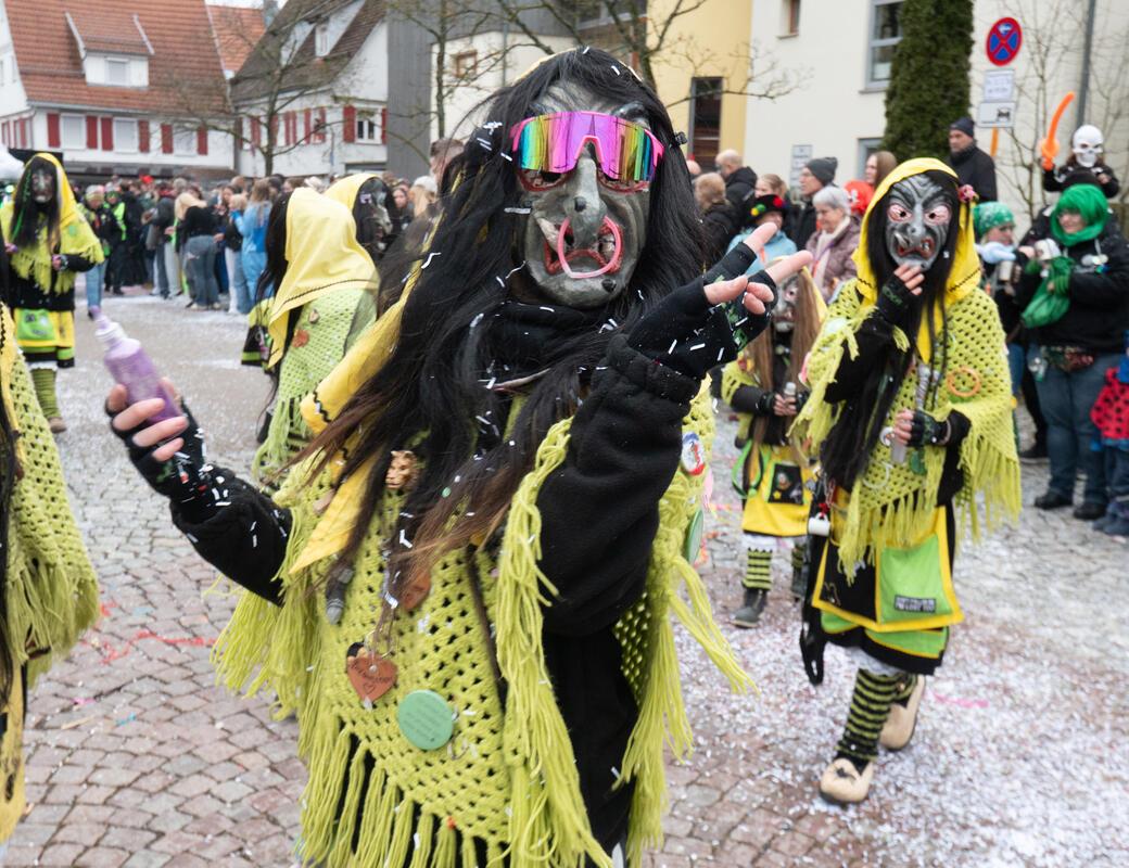 Gärtringen, Ortsmitte, Fasnetsumzug, GB-Foto: Vecsey