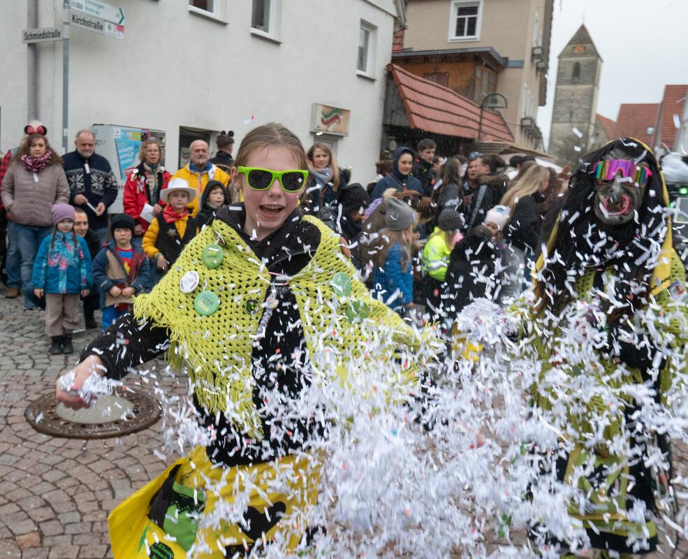 Gärtringen, Ortsmitte, Fasnetsumzug, GB-Foto: Vecsey