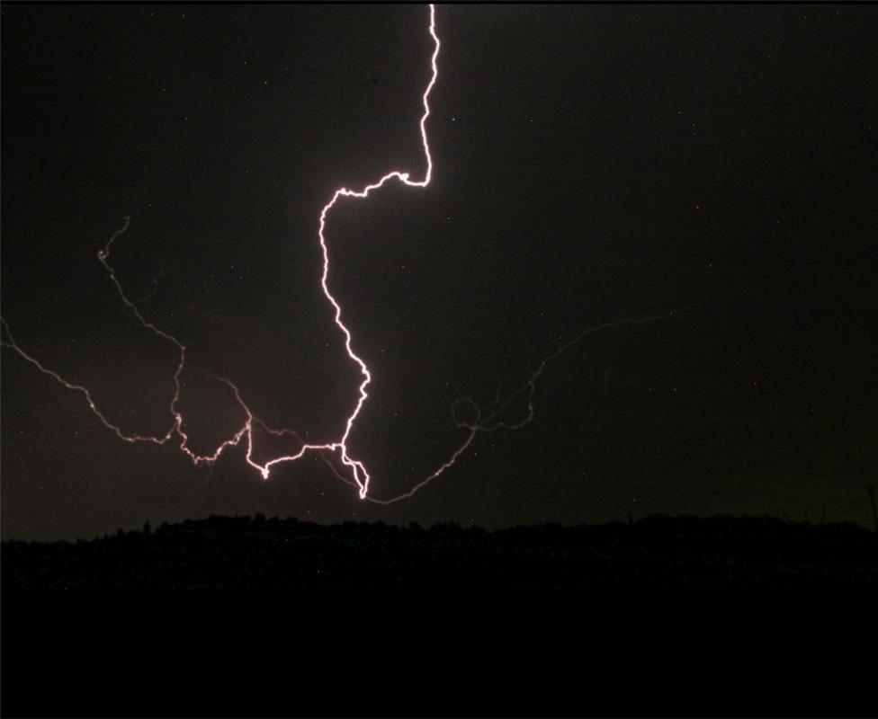 Gewitter letzte Nacht in Ehningen.  Von Natalie Politz aus Hildrizhausen.