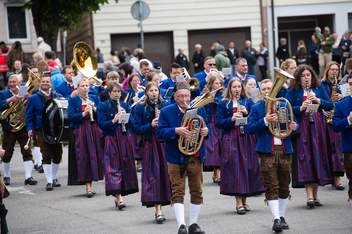 Gültsteiner MV Festumzug Musiktage Stadtkapelle Herrenberg 5 / 2026 Foto: Schmid...