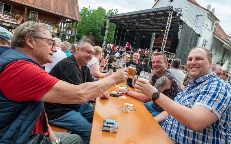Gute Stimmung herrschte am vergangenen Wochenende wieder mal beim Dorffest in Bondorf. GB-Foto: Vecsey