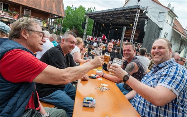 Gute Stimmung herrschte am vergangenen Wochenende wieder mal beim Dorffest in Bondorf. GB-Foto: Vecsey