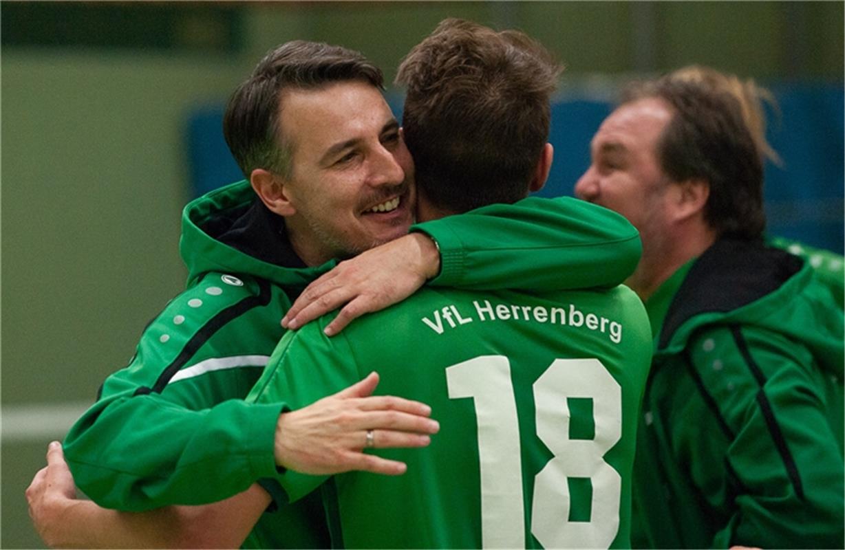 Haas Jubel beim Sieger VfL Herrenberg Gäubote Cup Fußball Turnier des VfL Herren...