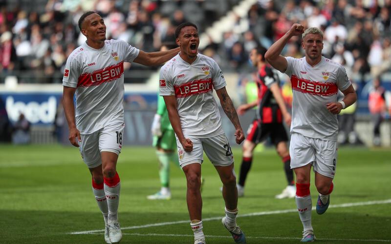 Haben diese Saison allen Grund zum Jubeln: die Spieler des VfB. GB-Foto: Eibner-Pressefoto/Jan Prihoda