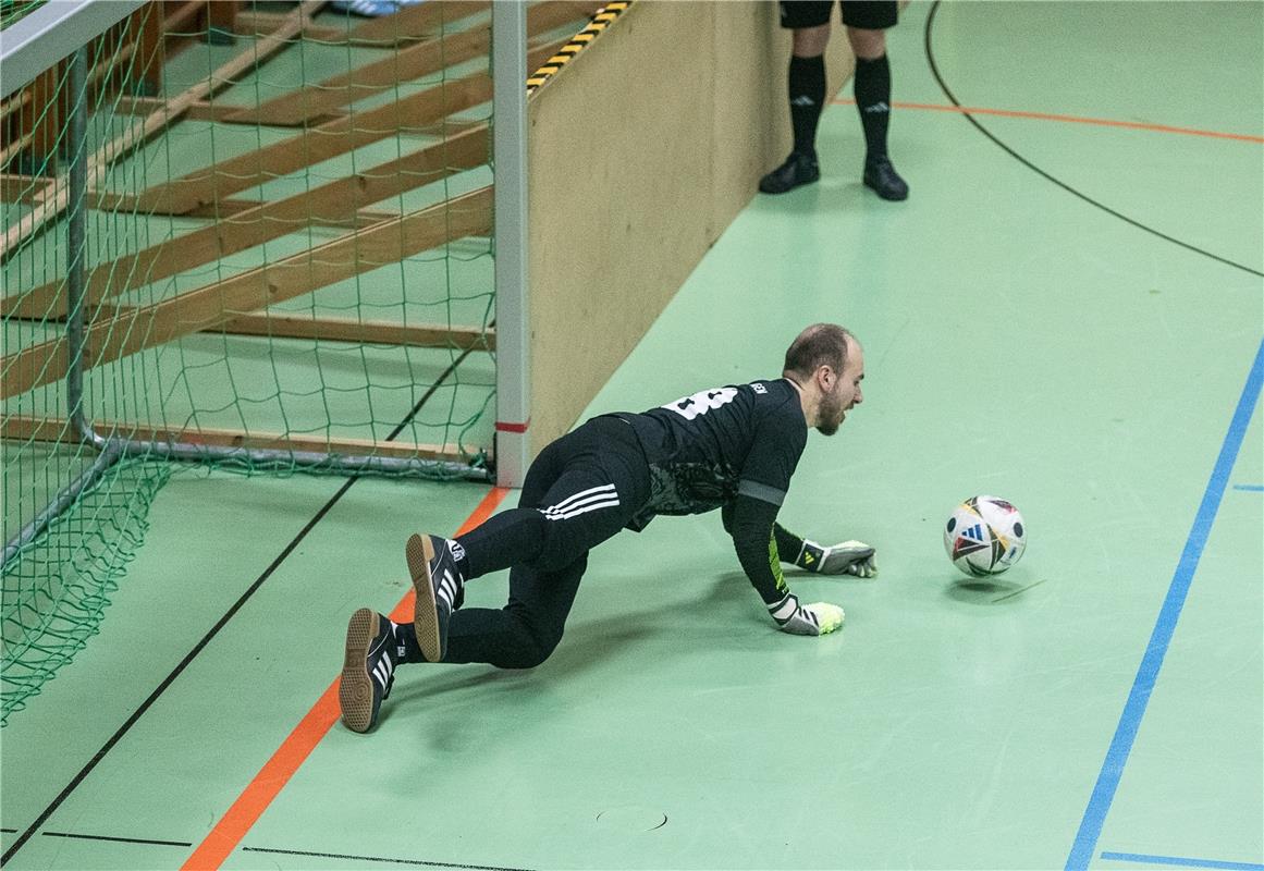 Halbfinale Unter - gegen Oberjettingen ( blau ) - Unterjettingen ( weiß rot ) ge...