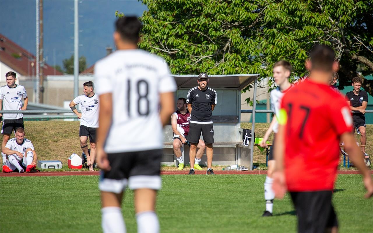 Hanjo Kemmler (Trainer FC Gaertringen), Spvgg Trossingen - FC Gaertringen, Wfv P...