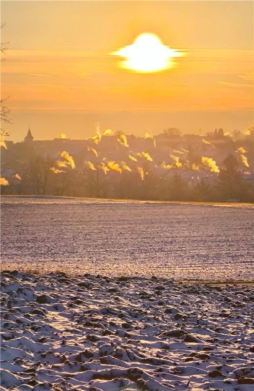 Heizkessel auf Hochtouren.  Von Ruth Fahrbach aus Haslach.