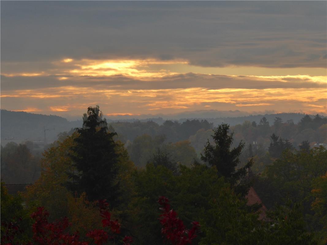 Herbstliche Morgenstimmung... Von Helga Schmickl aus Herrenberg.