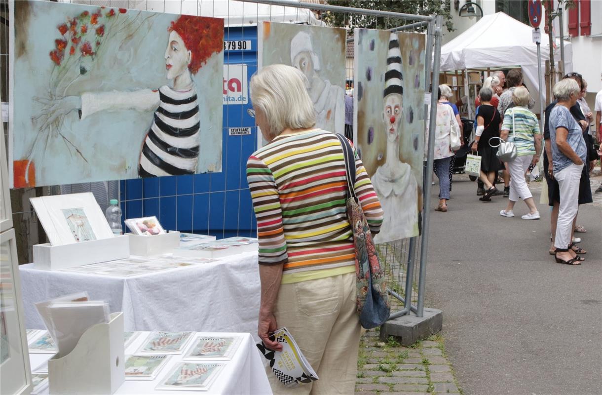 Herrenberg 2019 Straßengalerie Kunsthandwerkermarkt Sommerfarben  6.7.2019 Bäuer...