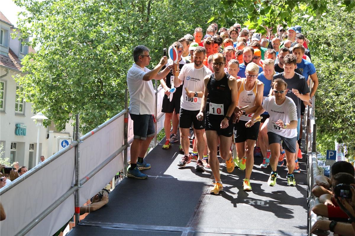 Herrenberg Altstadtlauf 2017 Start  am 24.6.2017 Bäuerle