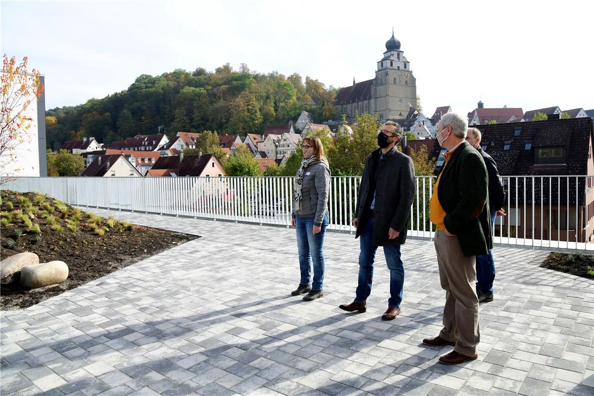 Herrenberg Eröffnung Seeländer / Dachterrasse mit Blick auf die Altstadt / Foto:...