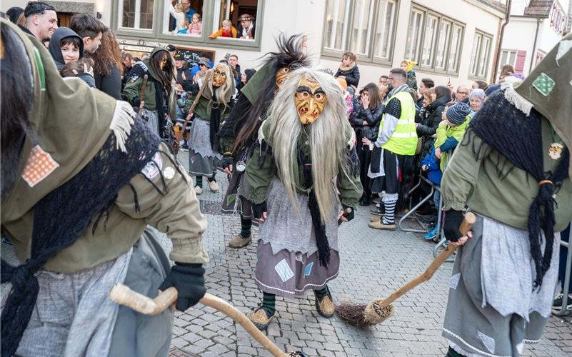 Herrenberg steht das Narrenkleid: Bilder vom Fasnetsumzug