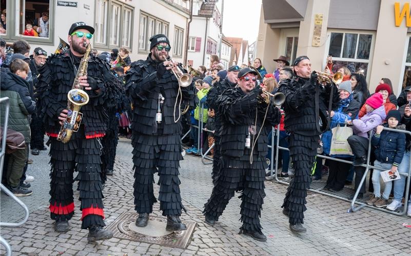Herrenberg steht das Narrenkleid: Bilder vom Fasnetsumzug