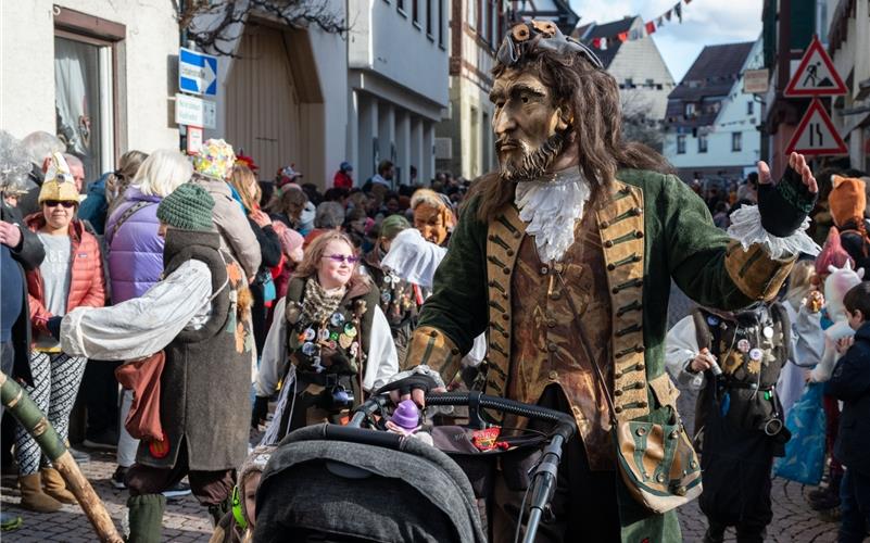 Herrenberg steht das Narrenkleid: Bilder vom Fasnetsumzug