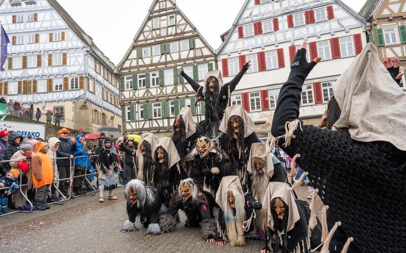 Bilder vom Pferdemarkt und Fasnetstreiben in Herrenberg