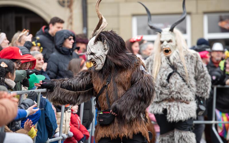 Bilder vom Pferdemarkt und Fasnetstreiben in Herrenberg
