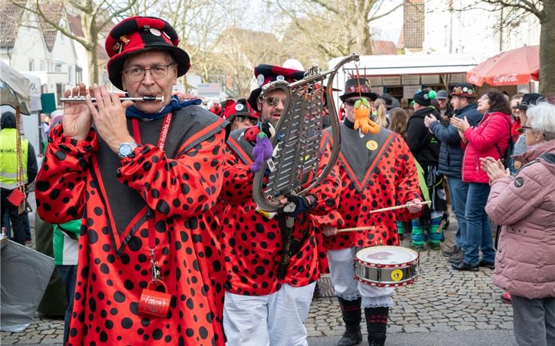 Herrenberg steht das Narrenkleid: Bilder vom Fasnetsumzug