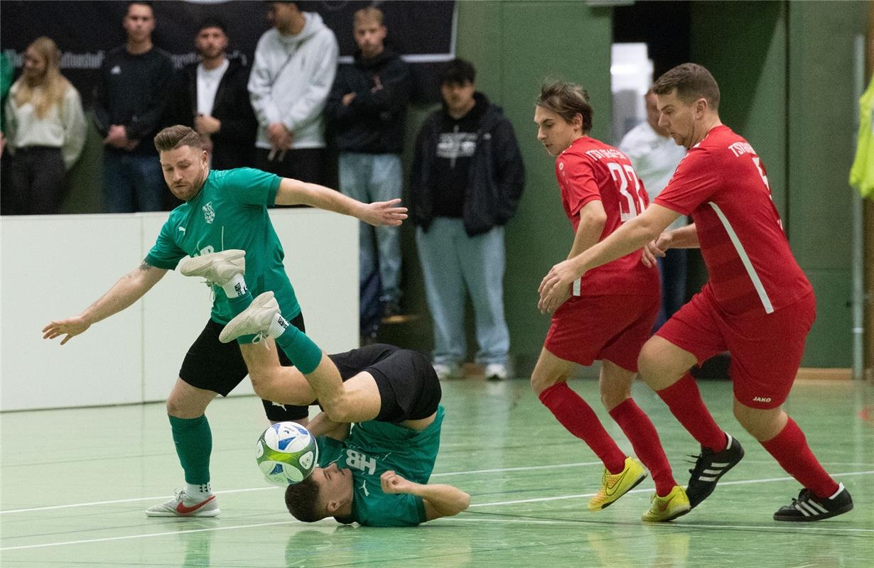 Herrenberg, Längenholzhalle, Fußball, Gäubote-Cup,  SV Deckenpfronn (grün) - TSV...