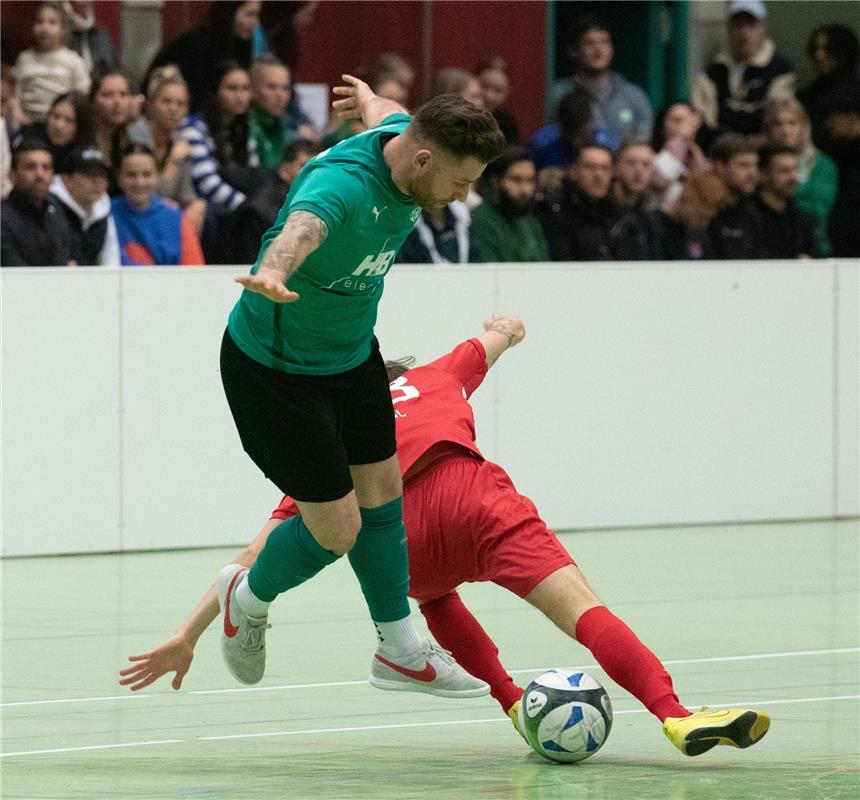 Herrenberg, Längenholzhalle, Fußball, Gäubote-Cup,  SV Deckenpfronn (grün) - TSV...